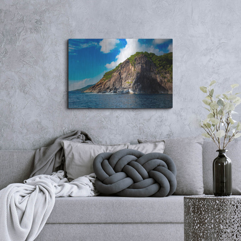 «Majestic Seychelles», art mural en métal, H 24 po x l 36 po