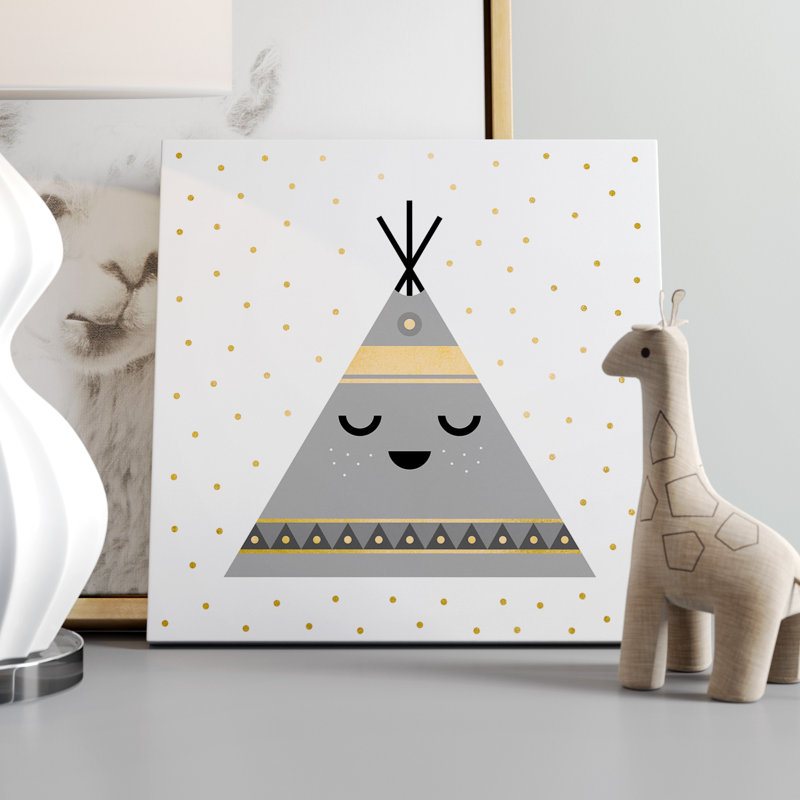 Art sur toile Aherin Little Teepee, H 18 po x l 18 po x P 1,5 po
