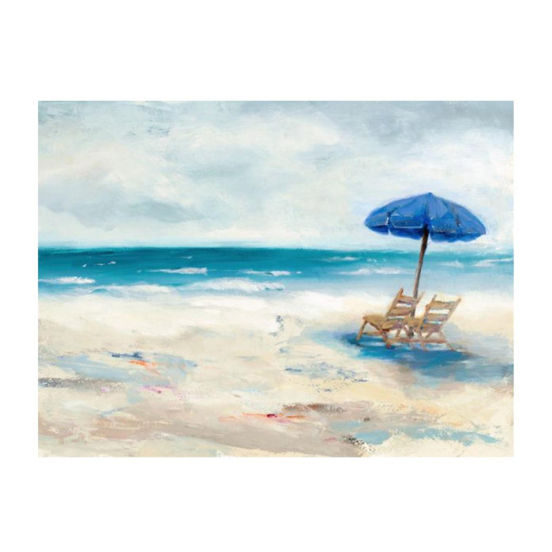 Summer In California I Painting by Barclay Butera, 24" H x 32" W x 1.5" D, Outdoor