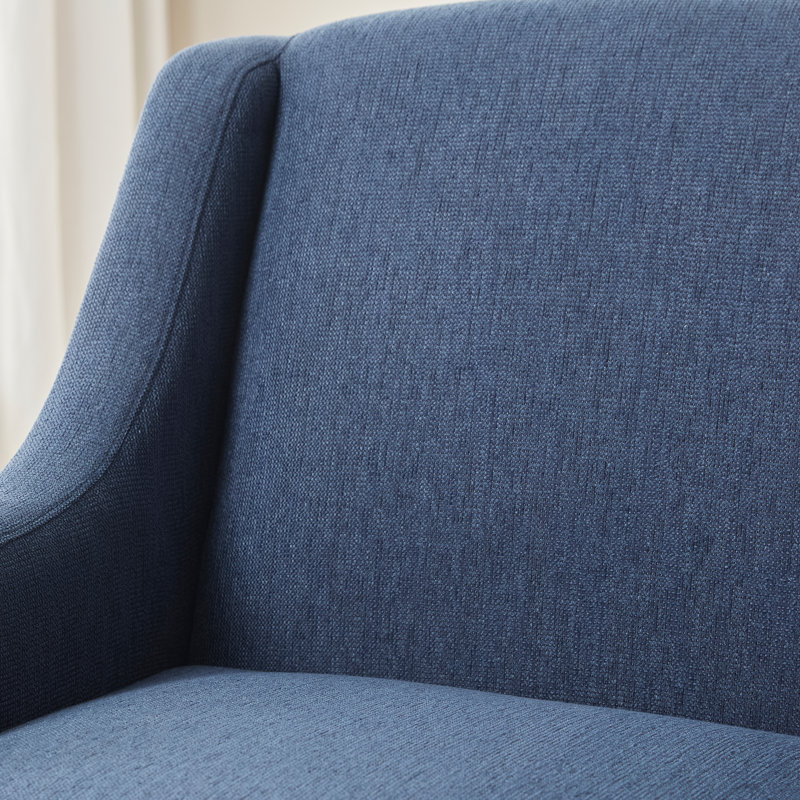  Chaise d'appoint rembourrée Halcott, Bleu très foncé
