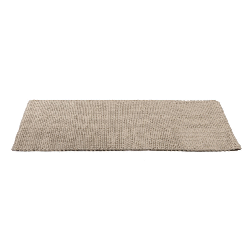 Solid Colour Cotton Area Rug, Rectangle 140 x 200cm