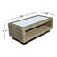 Arlette Wicker Rectangular Outdoor Coffee Table with Shelf
