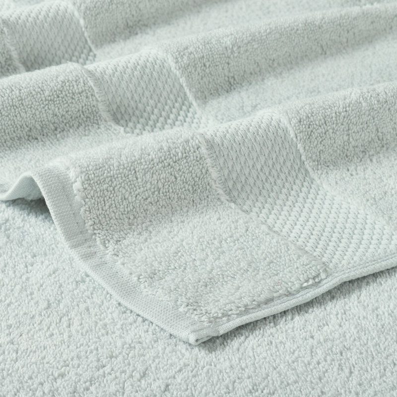 Ensemble de serviettes à main 100% coton Splash Splash, essuie-mains absorbants doux 550 g / m² pour salle de bain, spa et usage quotidien, certifié OEKO-TEX, paquet de 2, bleu