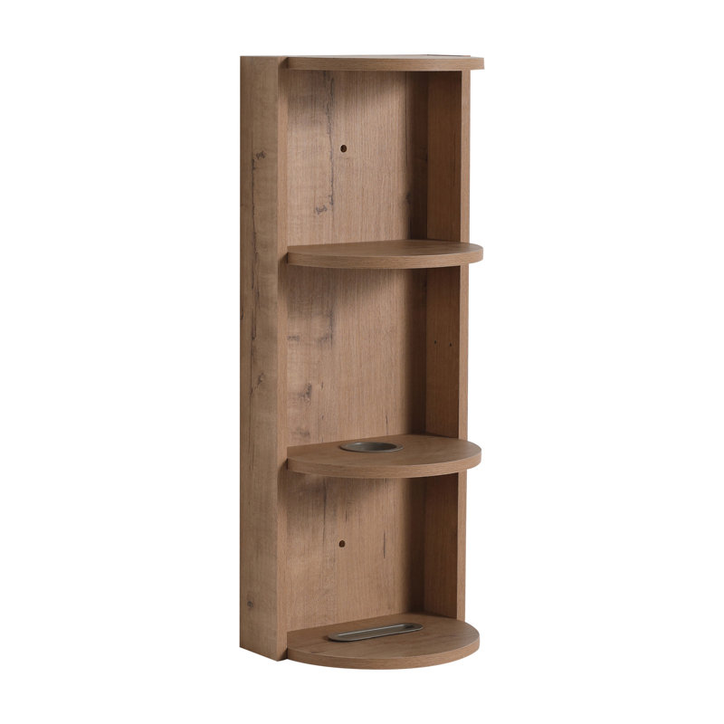 12-Inch Bathroom Wall-Mounted Storage Rack With Spacious Bottom Shelf, Modern Floating Design For Organized Spaces