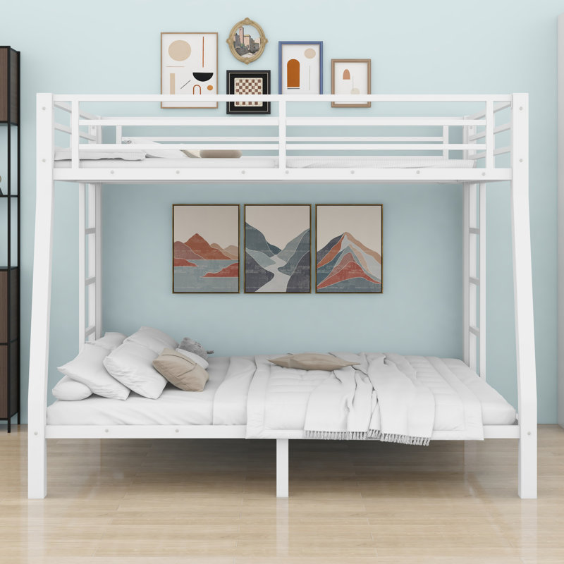 Metal Bunk Bed For Teens And Adults, Space Saving Design