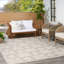 Tapis intérieur / extérieur ivoire / gris Aloha-393095945