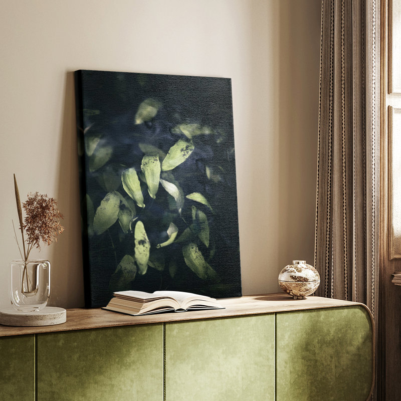 Dramatic Foliage II -Custom Wrapped Gallery Cavas, 18" H x 12" W