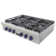 KUCHT Professional 36 in. Gas Range Top with Sealed Burners in Stainless Steel