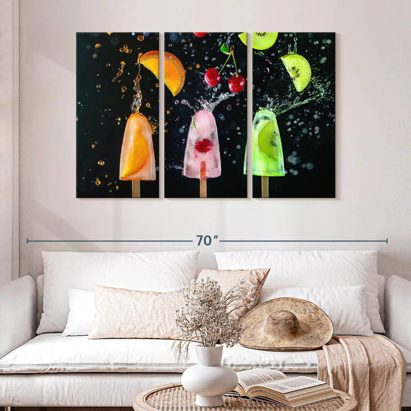 Yarlin Sweet Fruit Popsicles, 32" H x 50" W