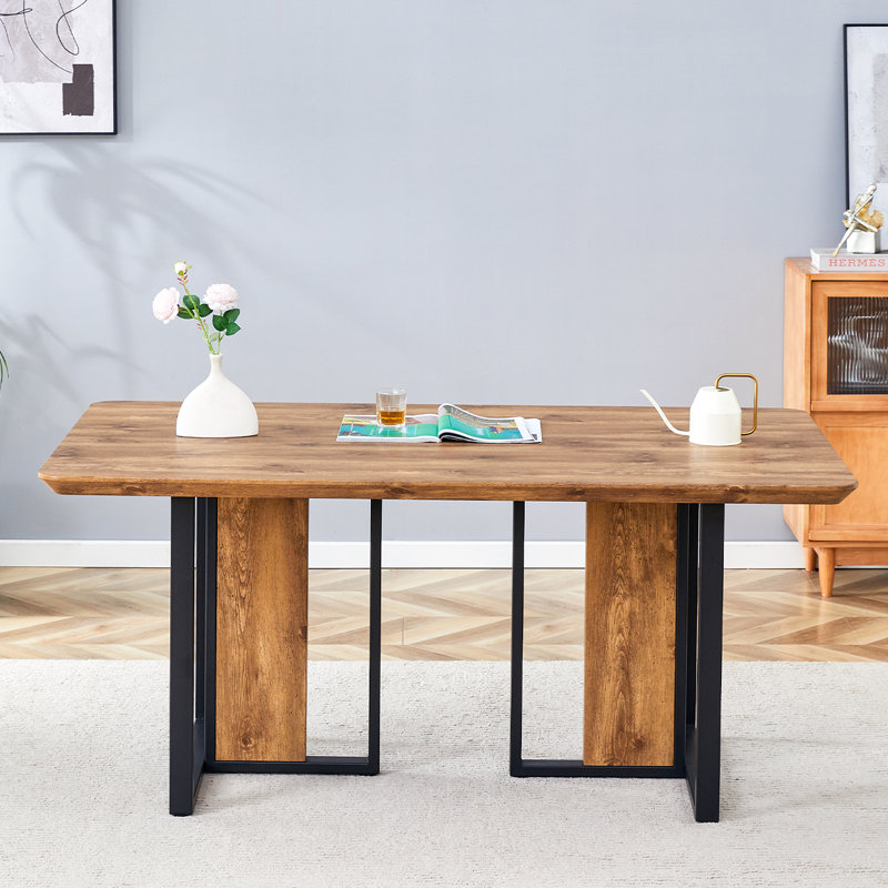 Table de salle à manger en bois 79 po, H 30 po x L 67 po x l 36 po