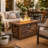 44 inch 50,000 BTU Outdoor Propane Fire Pit Table with TerraFab Finish and Adjustable Flame