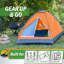 Tente pour 2 personnes avec abri de pluie et sac de transport pour le camping-122480124