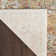 Oriental Machine Woven Polyester Area Rug in Cream/Ivory