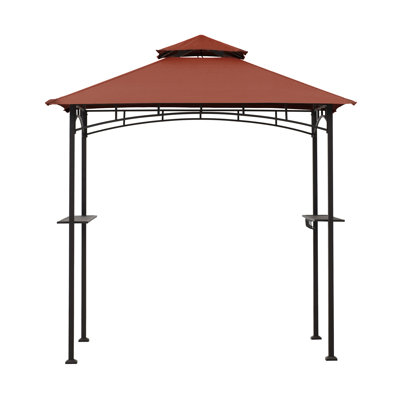 Steel barbecue Gazebo LINAS - 152cm x 244cm, beige Adaora