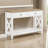 Veer Brown and White Rectangular Console Table