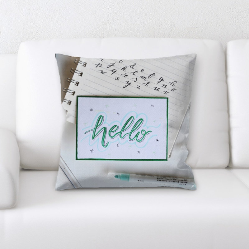 Microsuede Reversible Throw Pillow