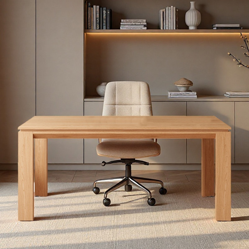 A rectangular desk for home, 29.53" H x 59.06" W x 31.5" D