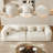 Boneless 120"W Oversized Sofa, Chenille Upholstered Comfy Couch With Deep Seat And 4 Pillows-429244566