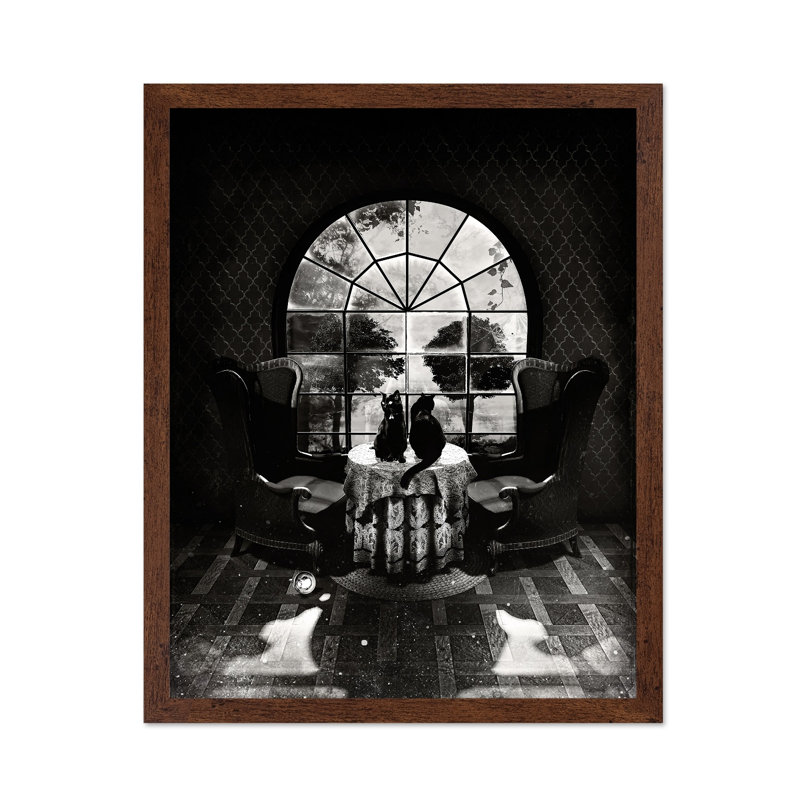 Crâne de chambre, Poster, 12"H x 16"W, Brown Framed