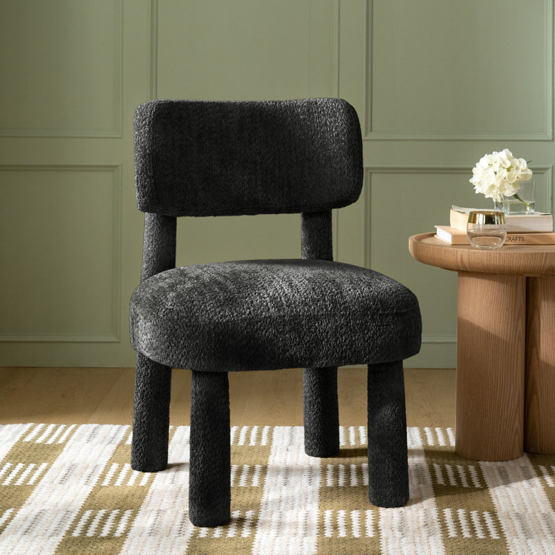 Chaise de salle à manger Cherry, Noir
