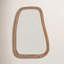 Miroir mural en rotin