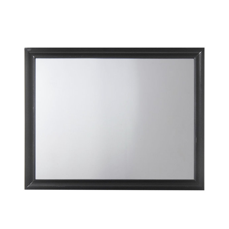 Carman Rectangular Dresser Mirror in Black