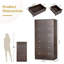 Grande armoire de rangement à 7 tiroirs avec rangement robuste en bois pour le placard -1055300073