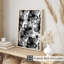 Impression florale noire et blanche-1774182033