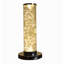 Lampe sur pied colonne en métal noir