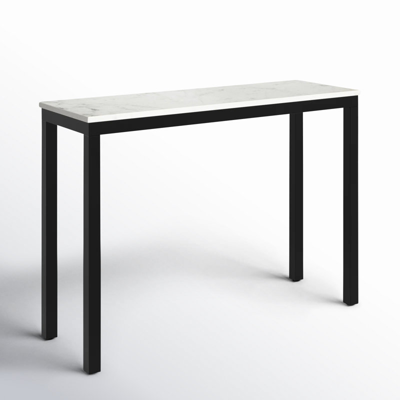PARSON MARBLE CONSOLE TABLE BLACK BASE