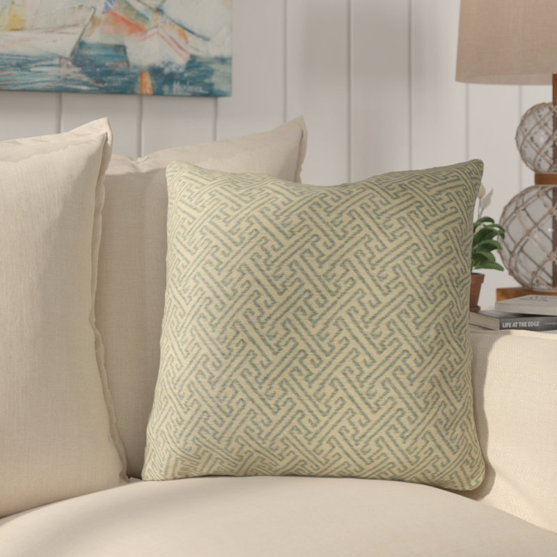 Alpine Maize Geometric Linen Reversible Throw Pillow, 20" x 20"