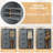 Eliazer Bathroom Floor Storage Cabinet, Bathroom Cabinet Freestanding, with 4 Drawers, Adjustable Shelf-691098178