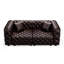 Ensemble de canapé moderne 77 po 77 po, canapé modulaire rembourré en similicuir 2 places avec conception touffetée à la main Pure, 2 coussins, combinaison multiple pour le salon