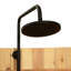 Ellipse Outdoor Shower With Onyx Fixtures
