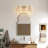 3-Light Floral Wall Sconce With Green Or Amber Glass Shades-42747062