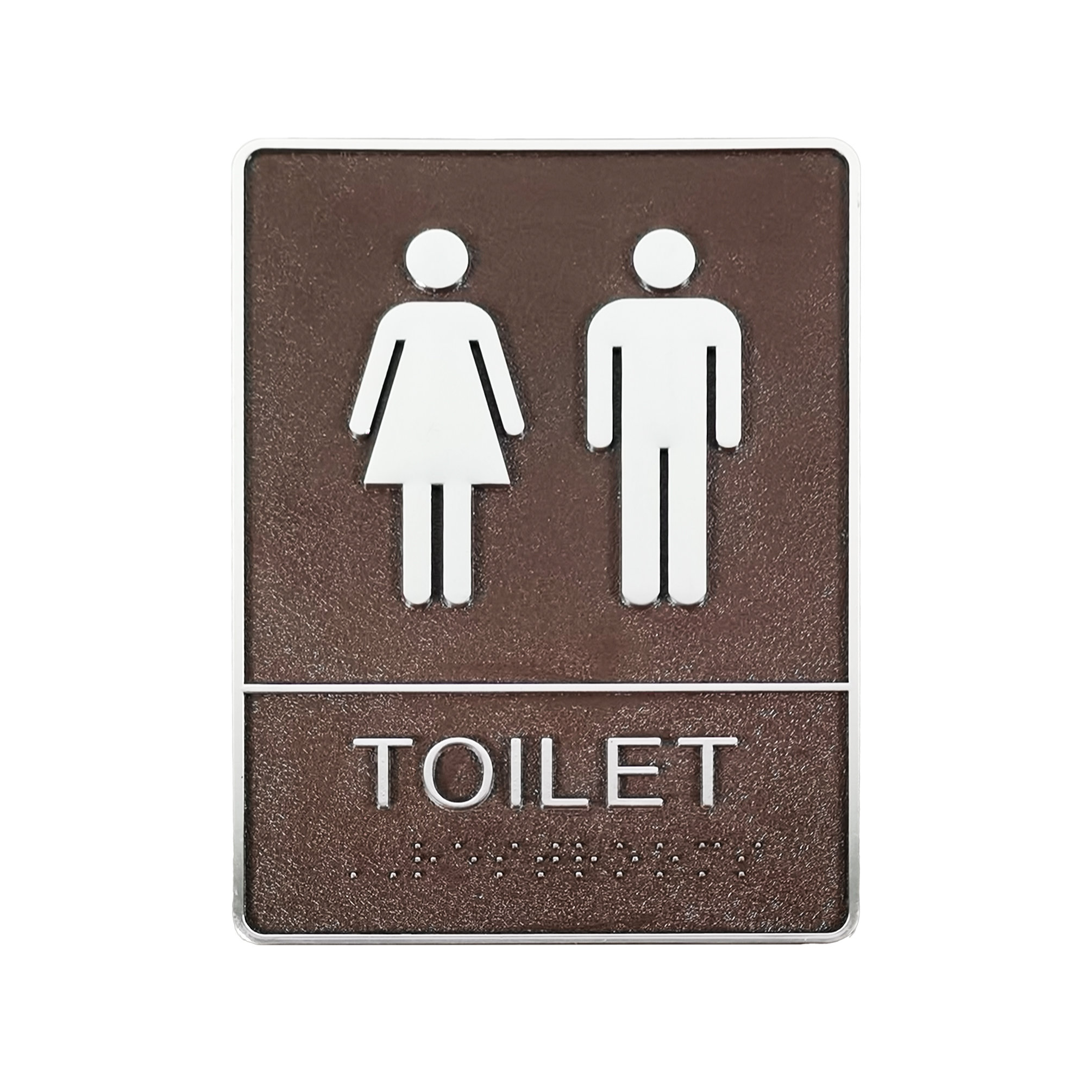 Plaque Porte WC Humour Plaque WC Unisexe Humoristique - Métal Noir Avec Icônes Fun Pour Toutes Les Identités Plaque De Porte Humoristique