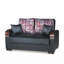 Causeuse convertible avec rangement en polyuréthane noir Primenest-1660684552