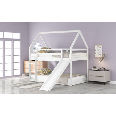 Bunk House Bed With Slide And Ladder
