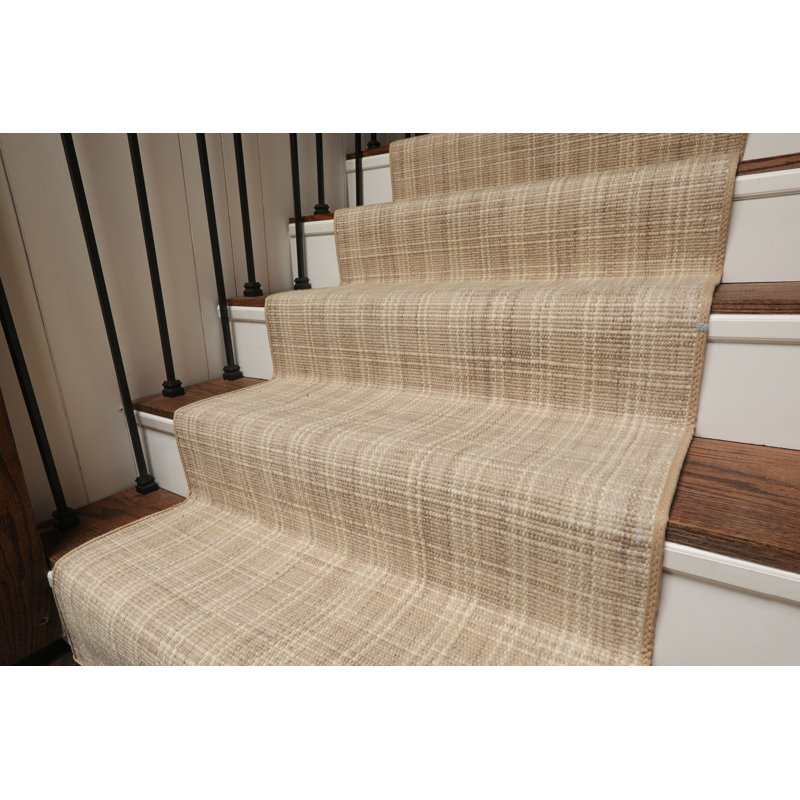 Tapis en laine fait à la main sur mesure, Tapis de couloir 2 pi 7 po x 37 pi