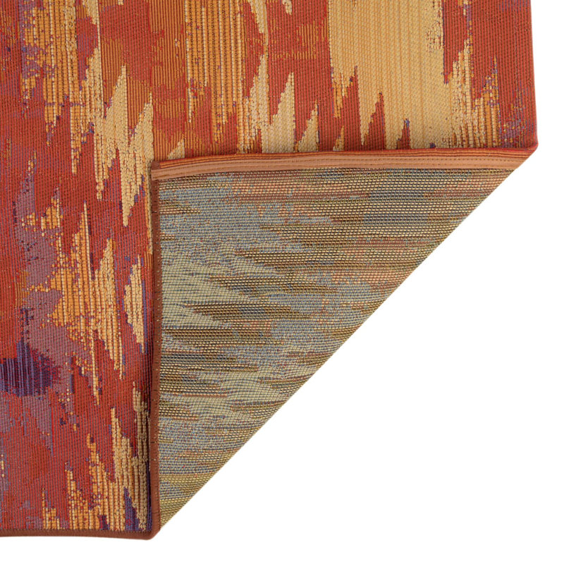 Tapis intérieur / extérieur rouge Tomlinson, Tapis de couloir 2 pi 7 po x 5 pi 3 po