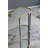 Metal Console Table, Mirrored Shelf