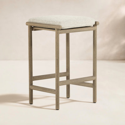 Kyla Outdoor Teak Bar Stool