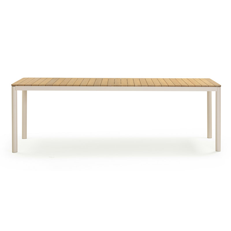 Table de salle à manger d'extérieur en teck Levin Light