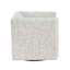 Fauteuil pivotant en tissu jacquard beige Modern Living