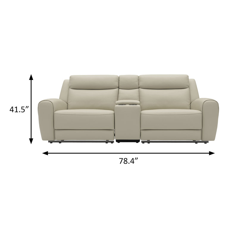 78.4" W Transitional Loveseat, Beige
