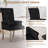 Tufted Upholstered Dining Armchair with Chrome Legs-1678760550