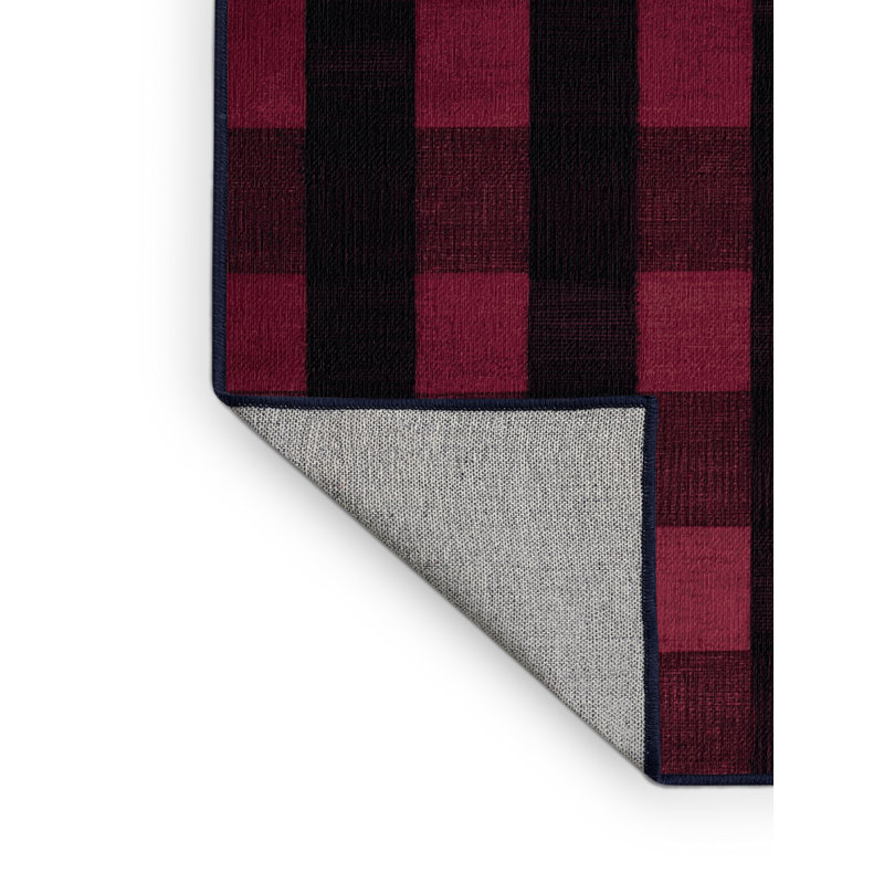 Tapis mauve lavable à la machine, Carré 7 pi