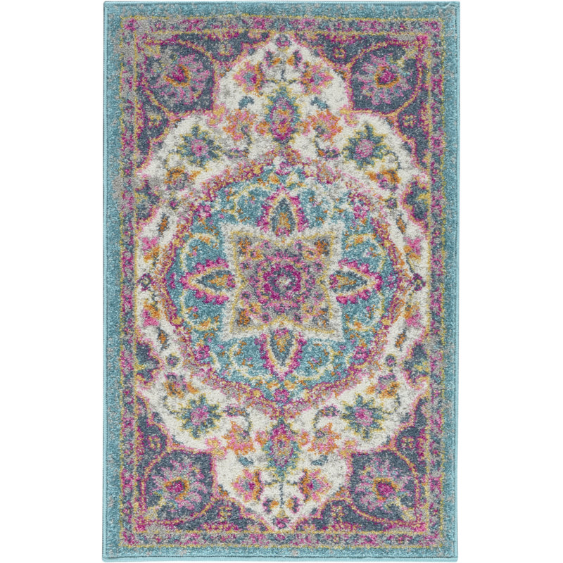 Oriental Indoor Rug, Rectangle 1'10" x 2'10"