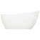 Sheba 66" Solid Surface Soaking Freestanding Tub with Integrated Drain and Overflow