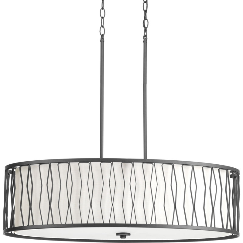 Luminaire suspendu linéaire à 4 lumières pour îlot de cuisine Baftije